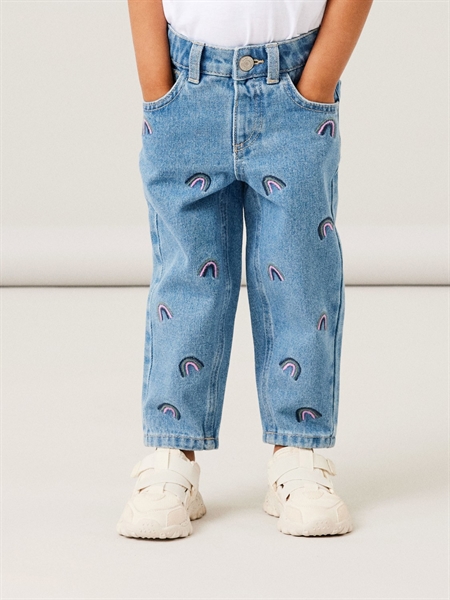 NAME IT Mom Jeans Bella Medium Blue